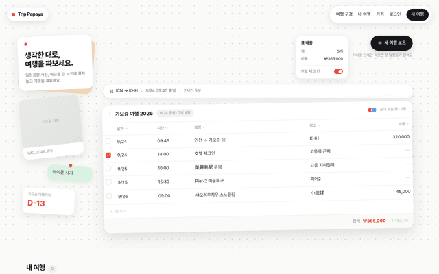 트립파파야 미리보기